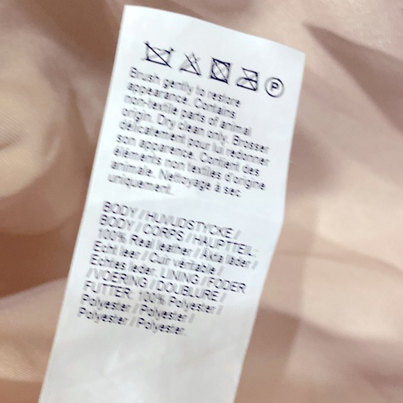 NWOT River Island Suede Biker Jacket in Desert Blush Size 10 $130 (RRP $198)💛. - Picture 7 of 8